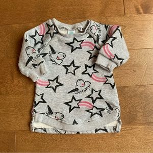 3/$10 TAG Baby girl unicorn sweater dress 3m